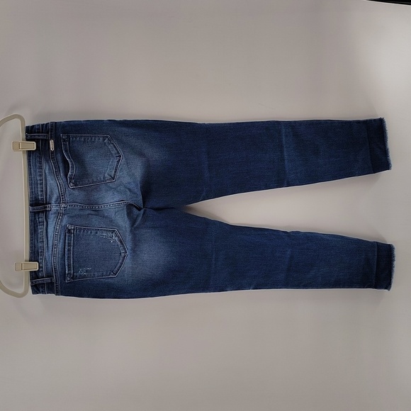 KanCan Jeans Size 31 Estilo Style Stretch Light Distressing Raw Hem Cuff - Picture 4 of 6